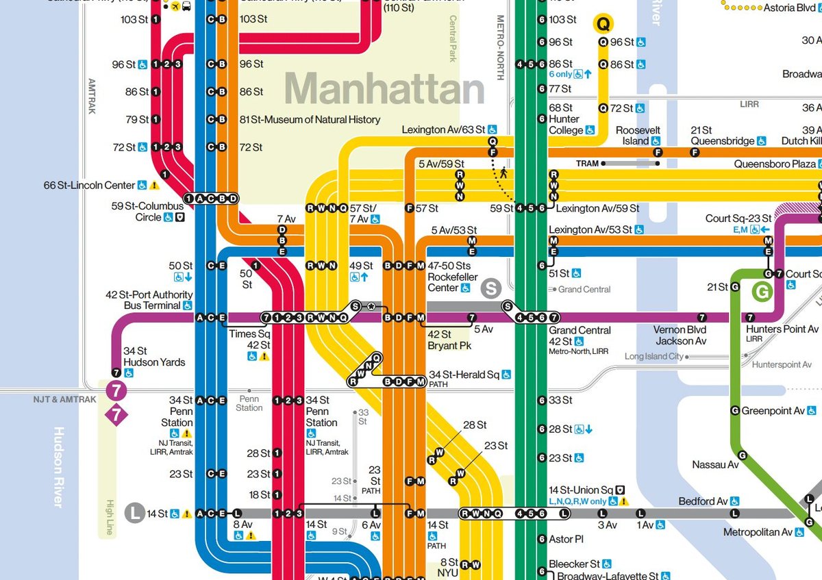 Route 110 Business District, NY - A Visual Study of the New York City Subway Map – PRINT Magazine